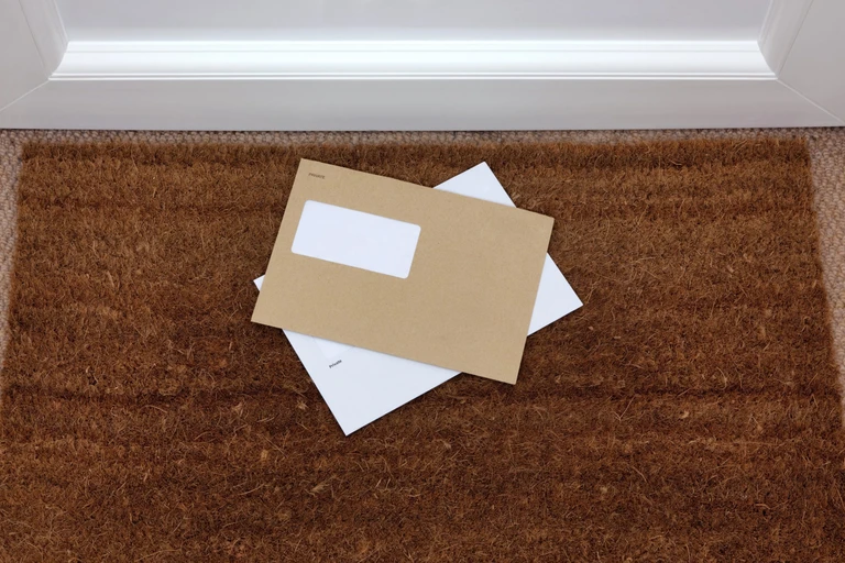 Letters on a doormat
