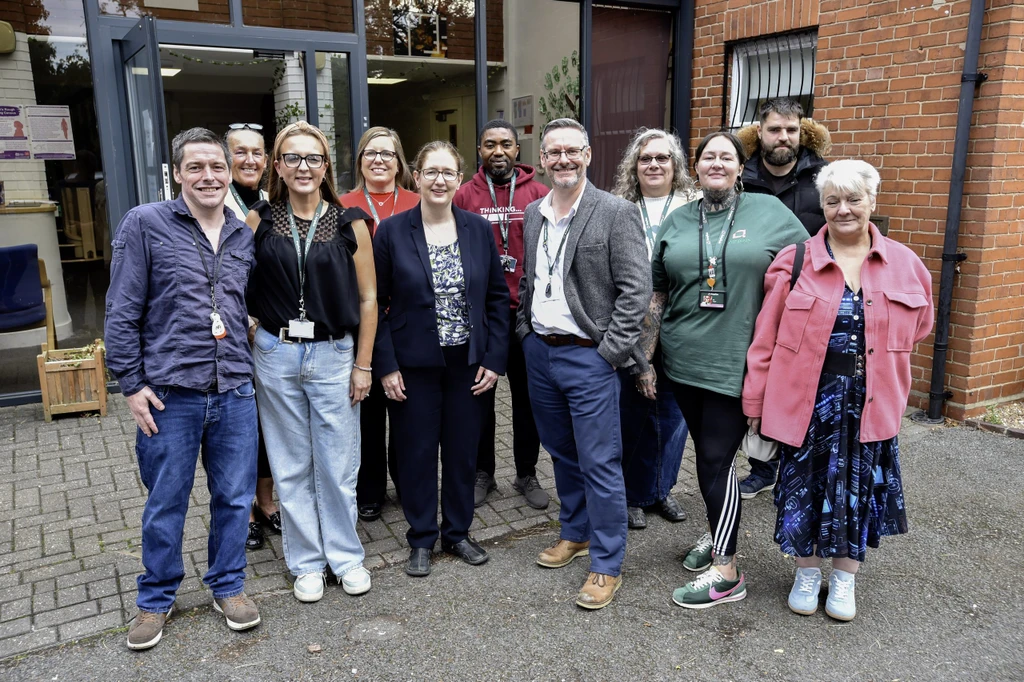 Group of people smiling