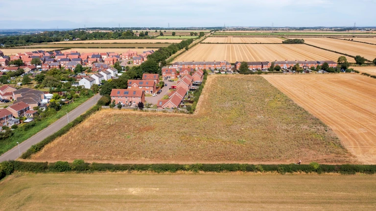 View of area in Navenby where we will build more homes