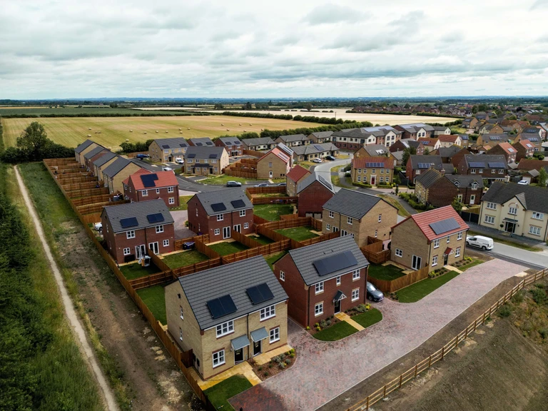 Aerial view of The Oaks in Nettleham